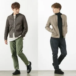 HARRISS / Knit Suede Double Zip Riders