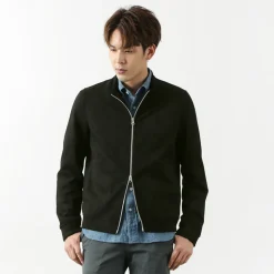 HARRISS / Knit Suede Double Zip Riders