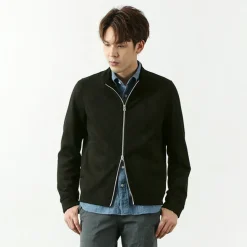 HARRISS / Knit Suede Double Zip Riders