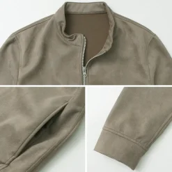 HARRISS / Knit Suede Double Zip Riders