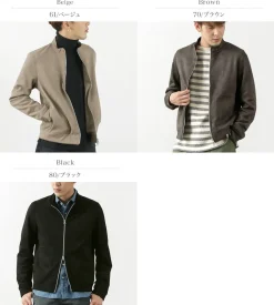 HARRISS / Knit Suede Double Zip Riders