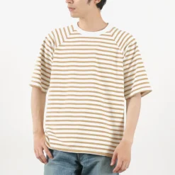 HAVE A GOOD DAY / Stripe Loose Short Sleeve T-Shirt