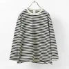 HAVE A GOOD DAY / Striped Loose Long Sleeve T-Shirt