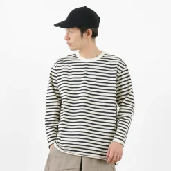 HAVE A GOOD DAY / Striped Loose Long Sleeve T-Shirt