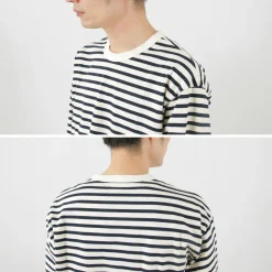 HAVE A GOOD DAY / Striped Loose Long Sleeve T-Shirt