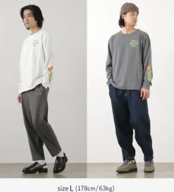 HAVE A GRATEFUL DAY / Tulip & Logo Long Sleeve T-shirt