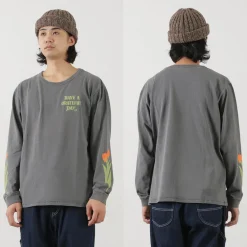 HAVE A GRATEFUL DAY / Tulip & Logo Long Sleeve T-shirt