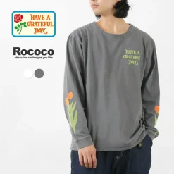 HAVE A GRATEFUL DAY / Tulip & Logo Long Sleeve T-shirt