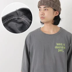 HAVE A GRATEFUL DAY / Tulip & Logo Long Sleeve T-shirt