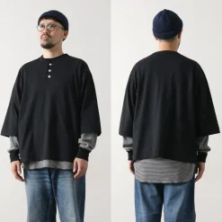 HEALTHKNIT / 2 Pack T-Shirt 7/10 Sleeve + Long Sleeve Waffle