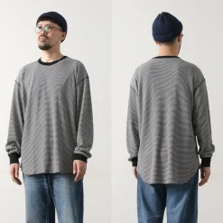 HEALTHKNIT / 2 Pack T-Shirt 7/10 Sleeve + Long Sleeve Waffle