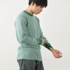 HEALTHKNIT / Basic Waffle Crew Neck Long Sleeve