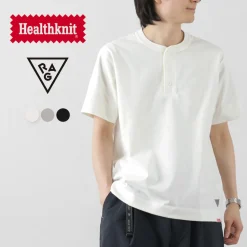 HEALTHKNIT / HEALTHKNIT x RAGHenry Neck T-shirt