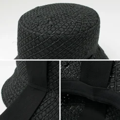 HICOSAKA / Paper Knit Bucket Ribbon Hat