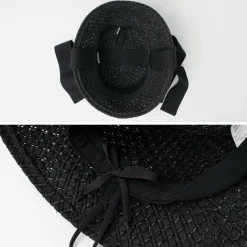 HICOSAKA / Paper Knit Bucket Ribbon Hat