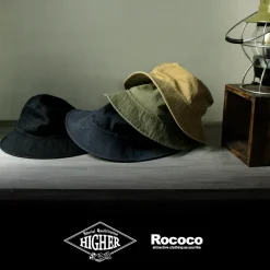 HIGHER / Bespoke Vintage Herringbone Bucket Hat