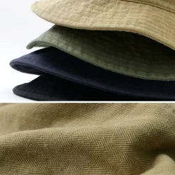 HIGHER / Bespoke Vintage Herringbone Bucket Hat
