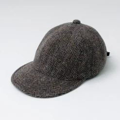 HIGHER / Harris Tweed Herringbone Cap HT24035