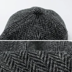 HIGHER / Harris Tweed Herringbone Cap HT24035