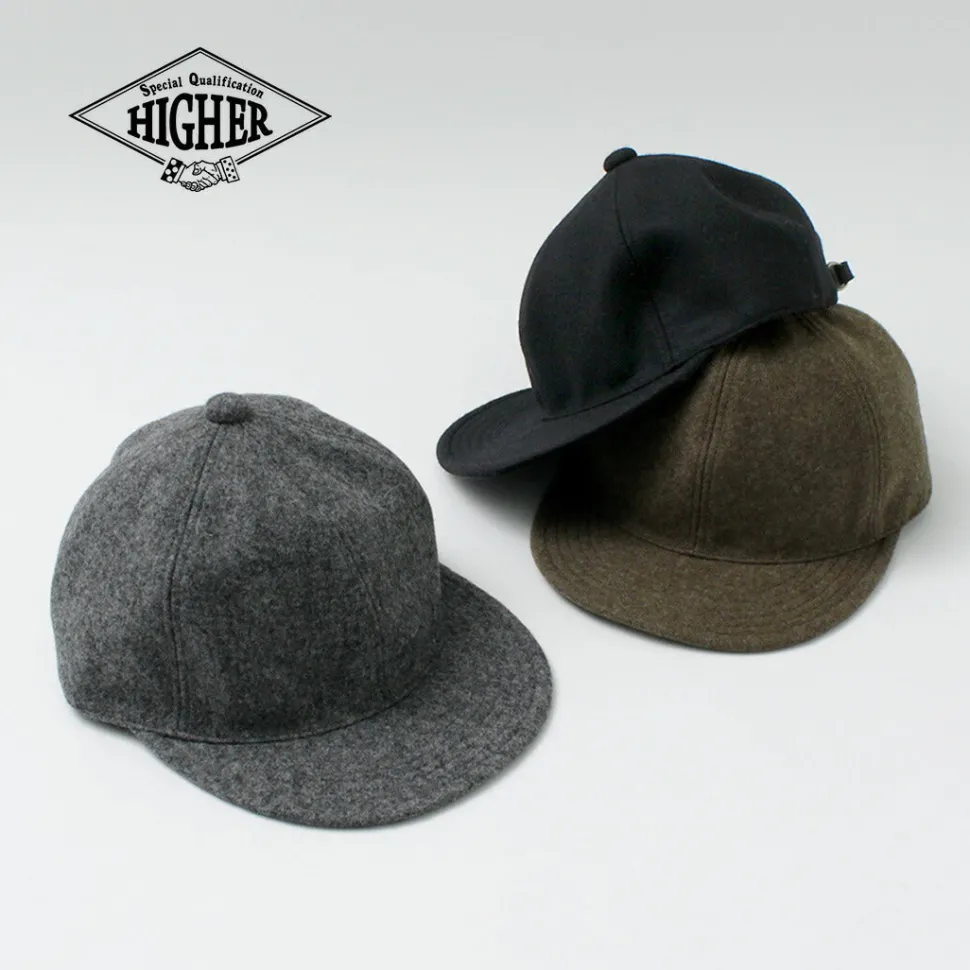 HIGHER / Melton Long Brim Cap