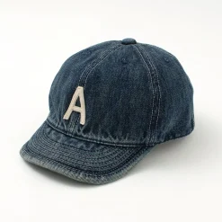 HIGHER / Selvage denim cap with initials badge