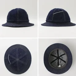 HIGHER / Selvage Denim Panel 6 Hat - Onewashed