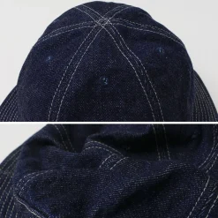 HIGHER / Selvage Denim Panel 6 Hat - Onewashed