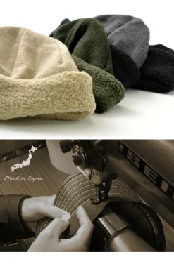 HIGHER / Vintage Wool Flannel Beanie