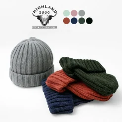 HIGHLAND 2000 / Cotton 2×2 ribbed bobby cap