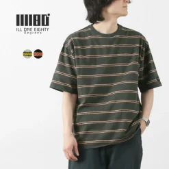 ILL ONE EIGHTY / Retro stripe T-shirt