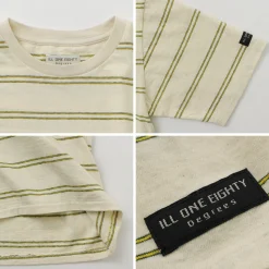 ILL ONE EIGHTY / Retro stripe T-shirt