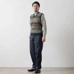 JAMIESONS / Fair Isle V-neck Vest