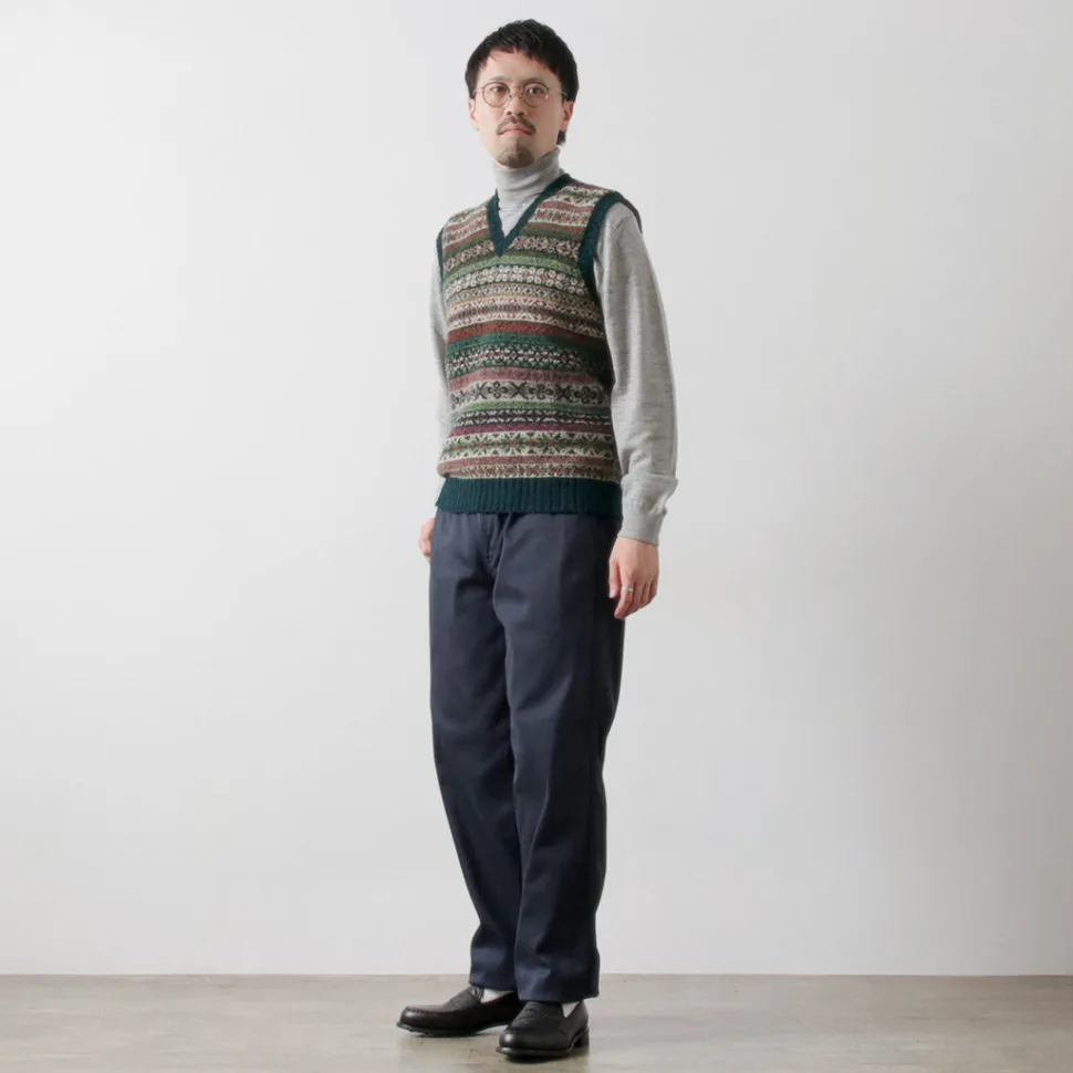 JAMIESONS / Fair Isle V-neck Vest