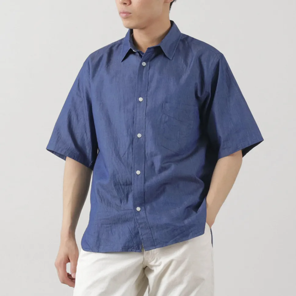 JAPAN BLUE JEANS / 3oz denim short sleeve shirt