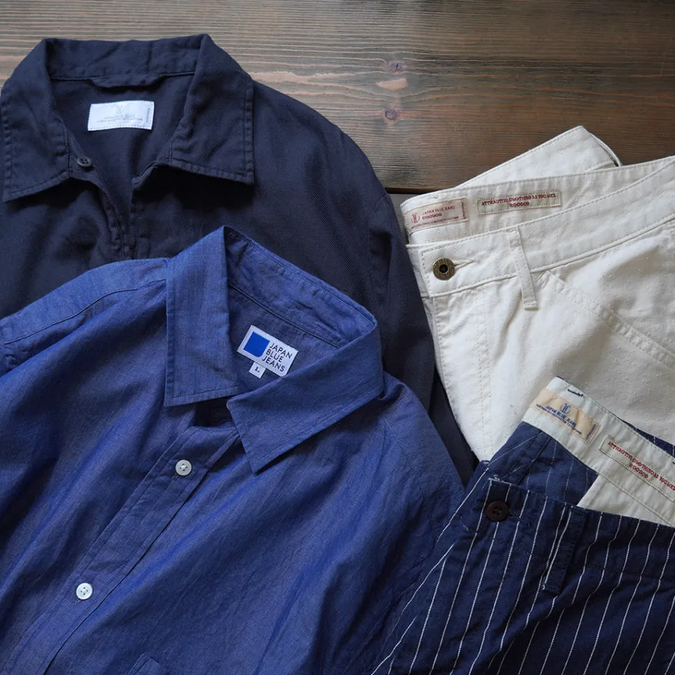 JAPAN BLUE JEANS / 3oz denim short sleeve shirt