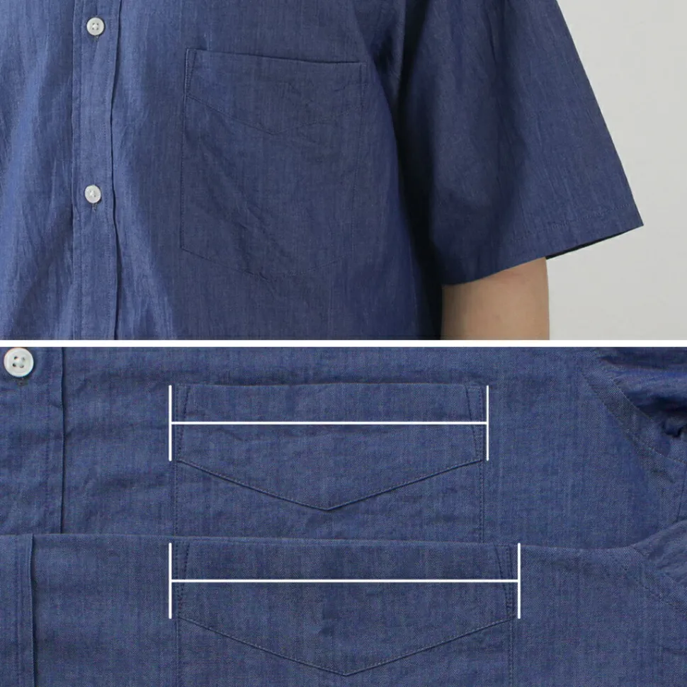 JAPAN BLUE JEANS / 3oz denim short sleeve shirt