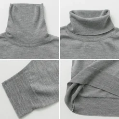 JOHN SMEDLEY / Merino Wool 30 Gauge Turtleneck Knit MODERN FIT