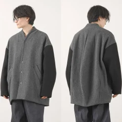KELEN / Collarless Egg Jacket
