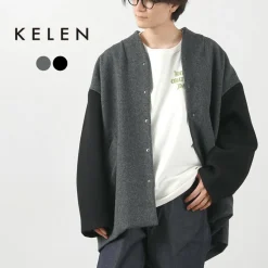 KELEN / Collarless Egg Jacket
