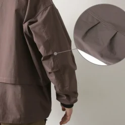 KELEN / Layering Ribbed Shirt Jacket