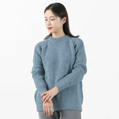 KERRY WOOLLEN MILLS / 7G 1PLY fisherman rib crew neck knit