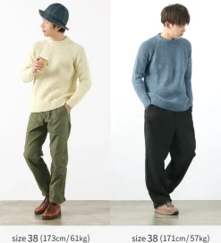 KERRY WOOLLEN MILLS / 7G 1PLY fisherman rib crew neck knit