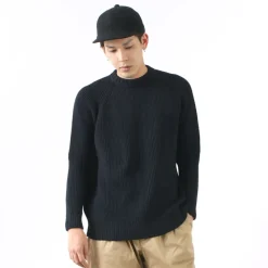 KERRY WOOLLEN MILLS / 7G 1PLY fisherman rib crew neck knit