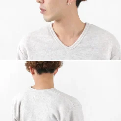 LOCALINA MERIYASU / U-Neck Cashmere Blend Long Sleeve Inner