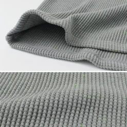 MOC T / Heavy Neon Waffle Henry Neck Pullover