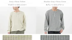 MOC T / Heavy Neon Waffle Henry Neck Pullover
