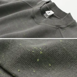 MOC T / Neon Script Loopwheel Overdyed Raglan Long Sleeve Sweatshirt