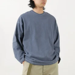 MOC T / Plating Jersey Crew Neck Long Sleeve Big Tee