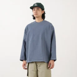 MOC T / Plating Jersey Crew Neck Long Sleeve Big Tee