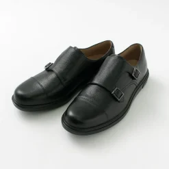 MOONSTAR / Breathable Waterproof Double Monk Strap Leather Shoes